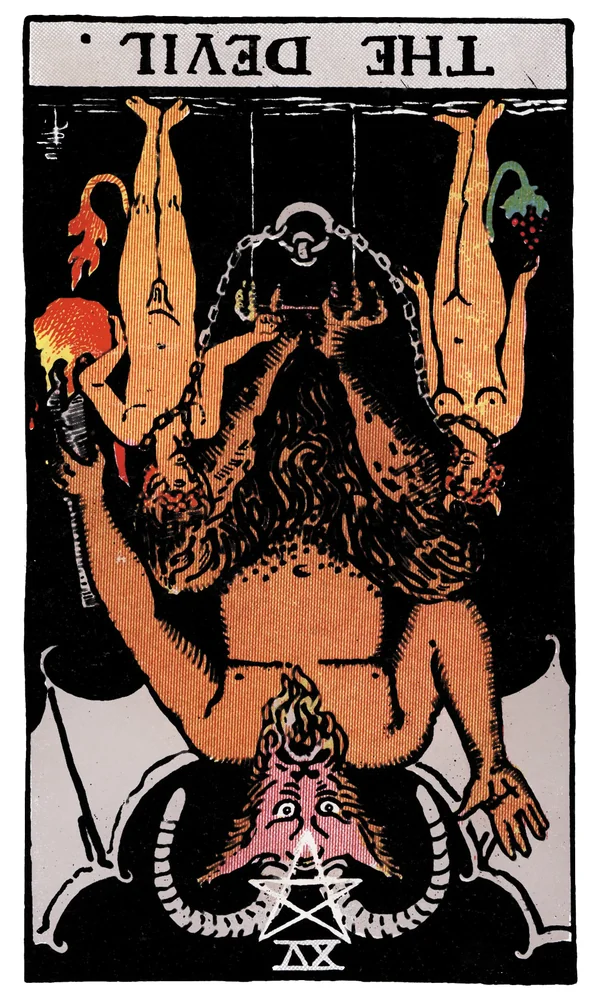 Tarot card The Devil reversed