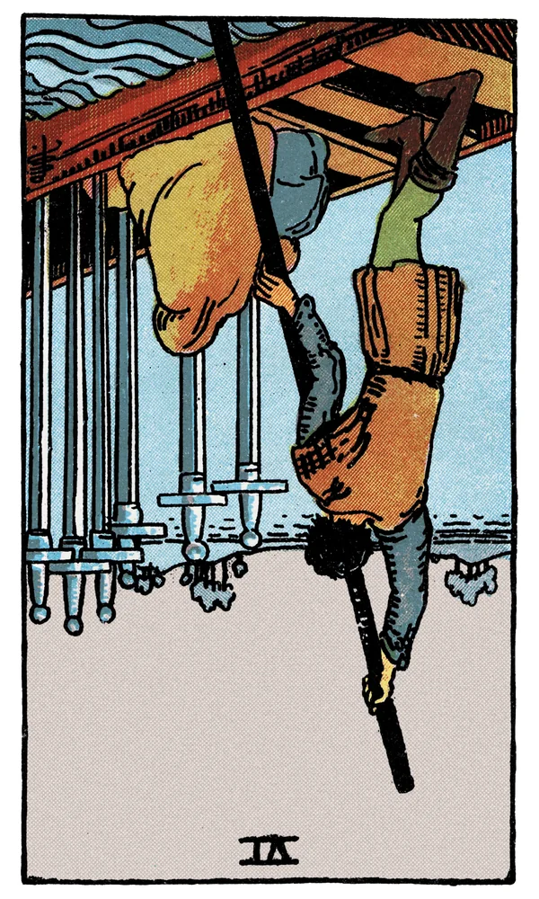 Tarot card Six of Swords reversed