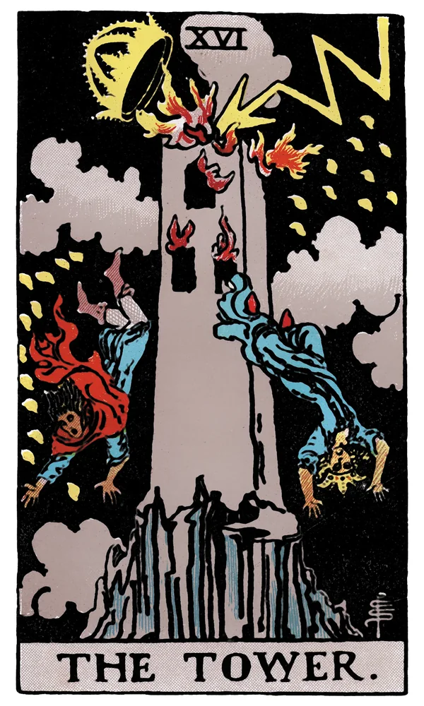 Tarot card The Tower