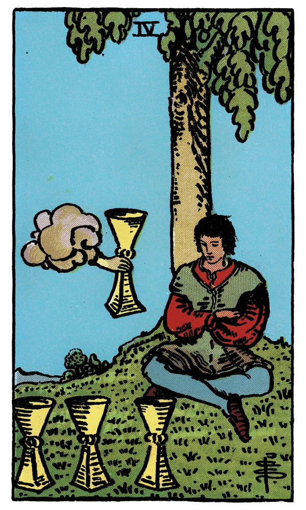 Tarot card Four of Cups