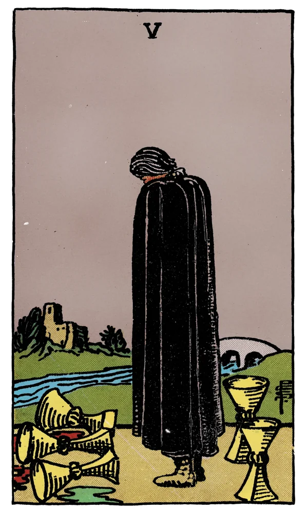 Tarot card Five of Cups