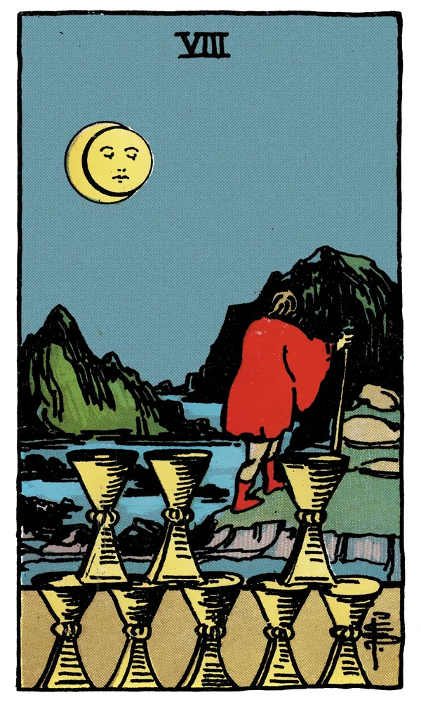 Tarot card Eight of Cups