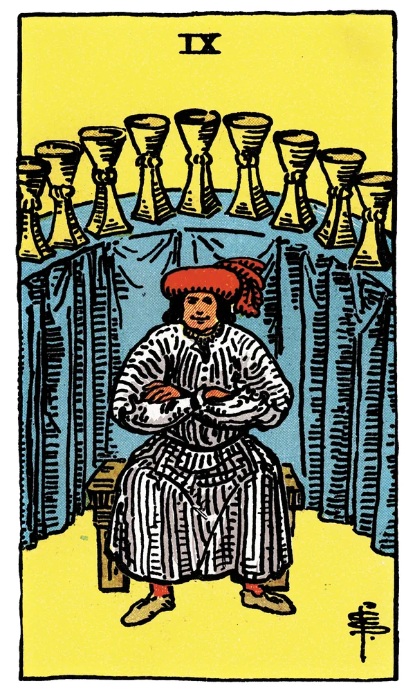 Tarot card Nine of Cups