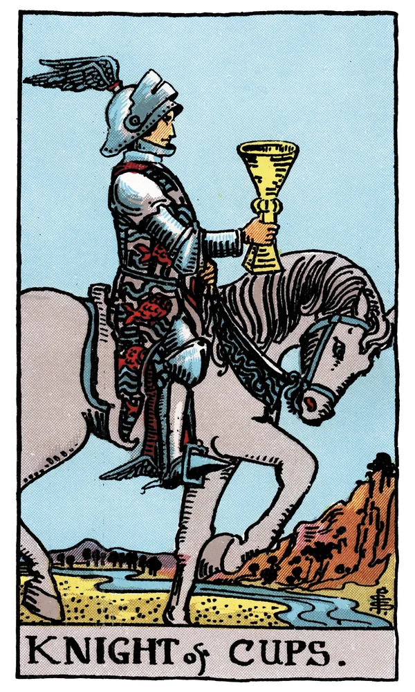 Tarot card Knight of Cups