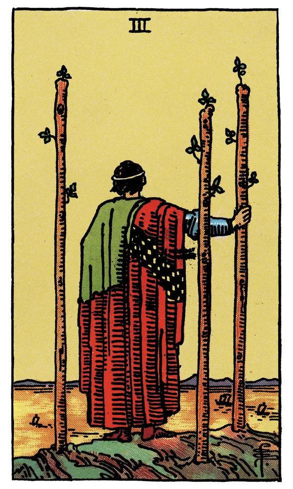 Tarot card Three of Wands