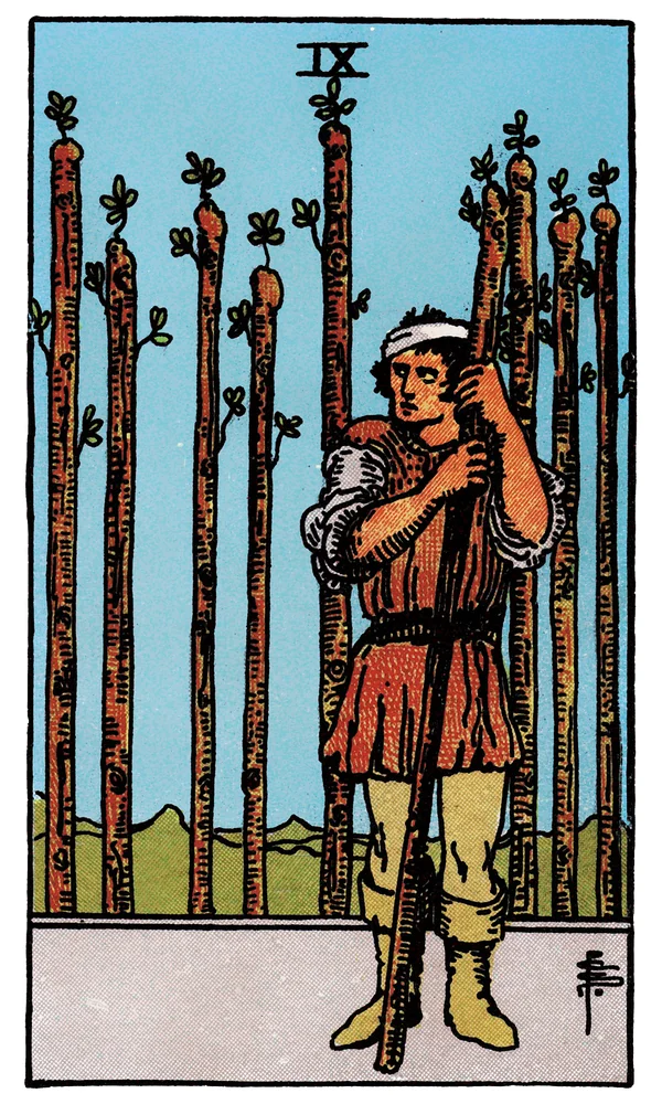 Tarot card Nine of Wands