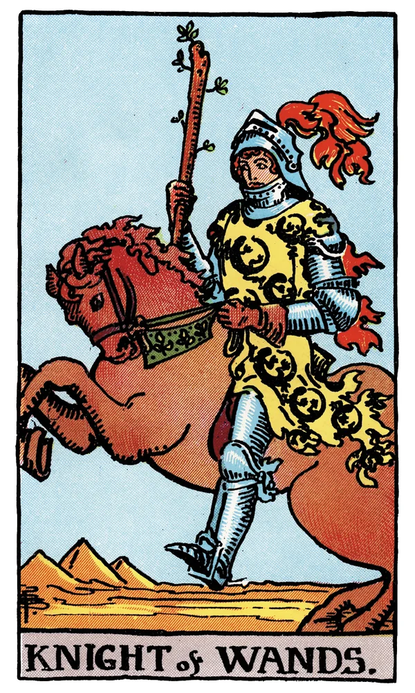 Tarot card Knight of Wands