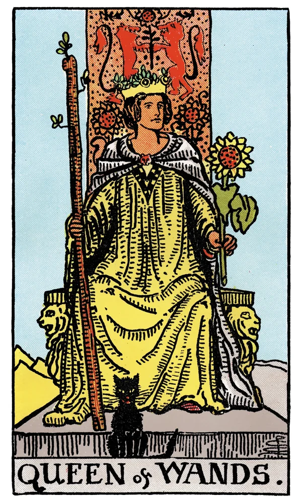 Tarot card Queen of Wands