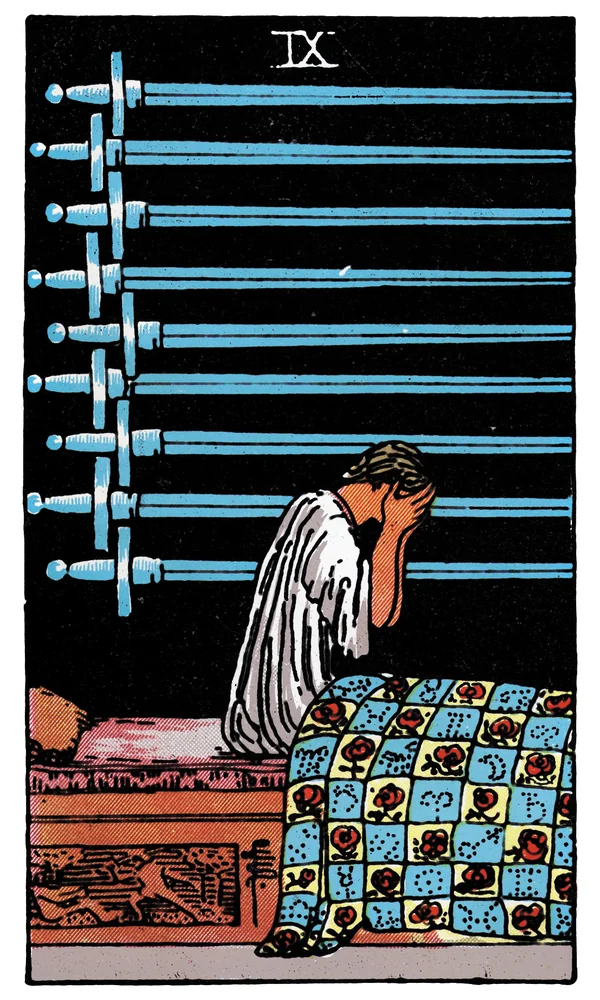 Tarot card Nine of Swords