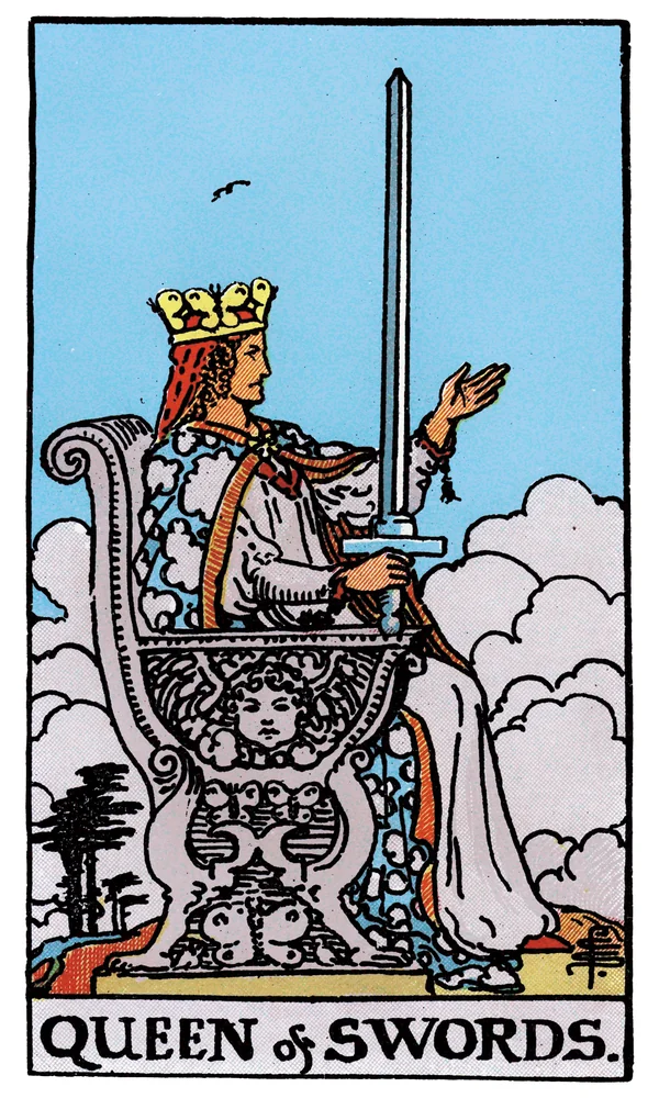 Tarot card Queen of Swords