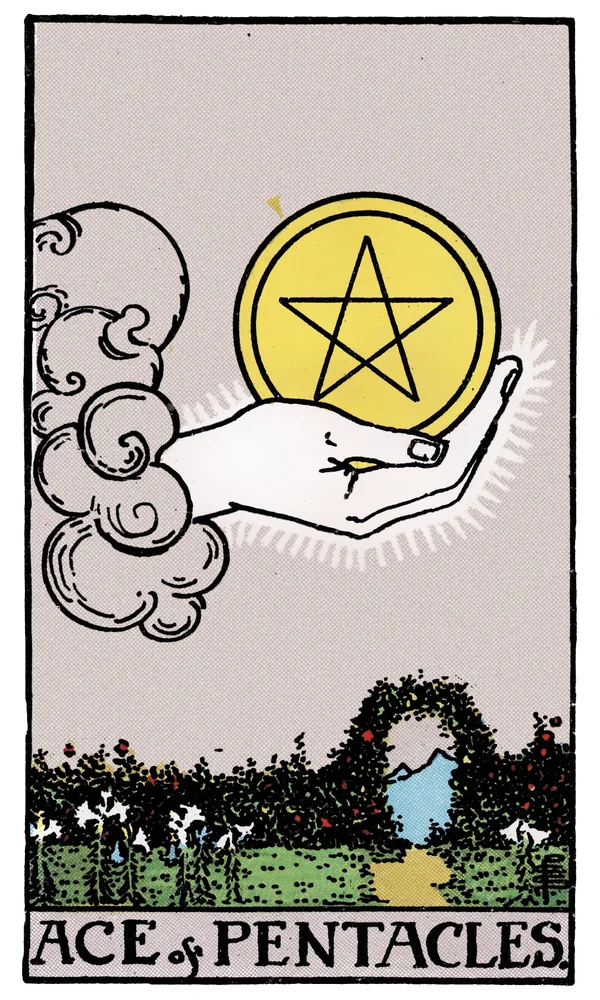 Tarot card Ace of Pentacles