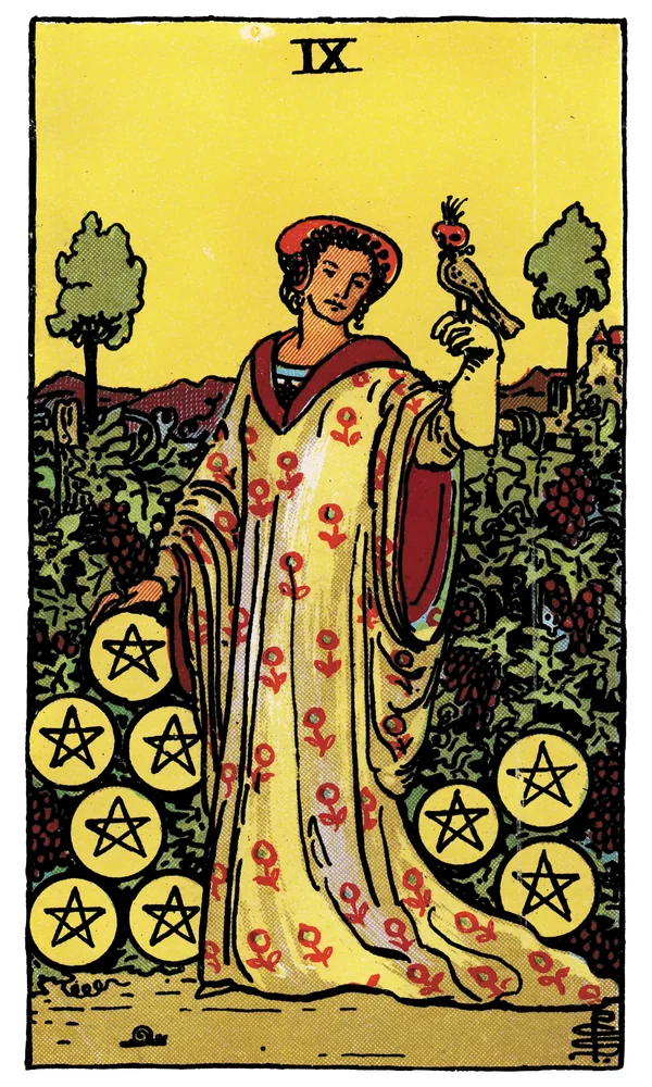Tarot card Nine of Pentacles