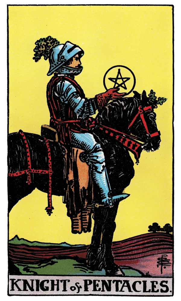 Tarot card Knight of Pentacles
